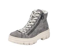 Rieker Femme Schnürstiefel Bottes Courtes, Gris, 42 EU