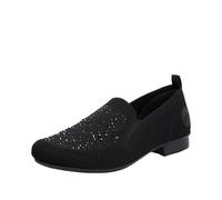 Rieker Femme 51989 Mocassin, Noir, 40 EU