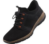 Rieker Femme Sneaker Chaussure basse Confort & Style avec MemoSoft N32G4, Taille:38 EU, Couleur:Noir