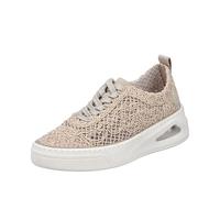 Rieker Femme Sportlicher Schnürer Baskets Basses, Beige, 39 EU