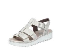 Rieker Femme V1361 Sandales compensées, Beige, 38 EU