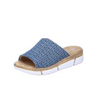 Rieker Femme V2377 Mules, Bleu, 40 EU