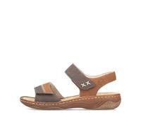 Rieker Femme V2860 Sandales Bride Cheville, Marron, 42 EU