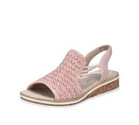 Rieker Femme V3641 Sandales, Rose, 39 EU