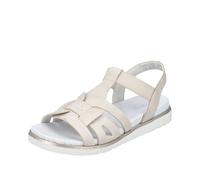 Rieker Femme V5052 Sandale, Blanc, 38 EU