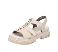 Rieker Femme V5350 Sandale, Beige, 38 EU