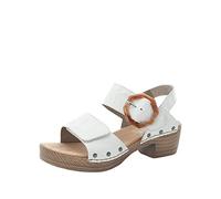 Rieker Femme V6851 Sandale, Blanc, 36 EU