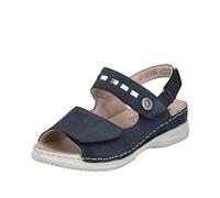 Rieker Femme V7473 Sandale, Bleu, 36 EU