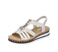 Rieker Femme V7949 Sandale, Or, 39 EU