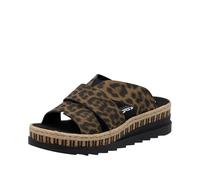 Rieker Femme V7989 Mules, Effet léopard, 38 EU