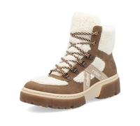 Rieker Femme X8611 Bottes à Lacets, Beige, 36 EU