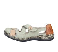 Rieker Femmes Ballerines en cuir Chaussures basses 46368, Taille:36 EU, Couleur:Vert
