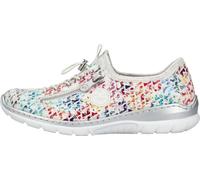 Rieker Femmes Baskets colorées Élastique textile léger flexible antidérapant L3252, Taille:37 EU, Couleur:Multicolore
