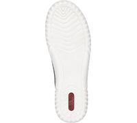 Rieker Femmes Baskets Cuir Fermeture éclair légère confortable antidérapante souple N0900, Taille:39 EU, Couleur:Bleu