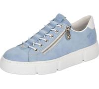 Rieker Femmes Baskets Plateforme N5952, Taille:40 EU, Couleur:Bleu