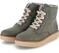Rieker Femmes Bottes à lacets/ Bottines d'hiver Vert Cuir Synthétique Taille : 41