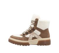Rieker Femmes Bottines d'hiver Beige Blanc Teddy Taille : 39