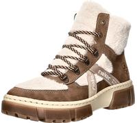 Rieker Femmes Bottines d'hiver Beige Blanc Teddy Taille : 41