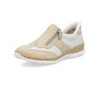 Rieker Femmes Chaussons Beige Combiné