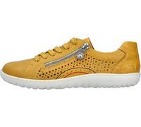 Rieker Femmes Chaussures à lacets Slip-On Sneaker en cuir perforé 52824, Taille:37 EU, Couleur:Jaune