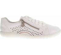 Rieker Femmes Chaussures à lacets Slip-On Sneaker en cuir perforé 52824, Taille:39 EU, Couleur:Blanc