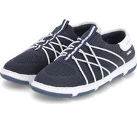 Rieker Femmes Chaussures de sport Bleu foncé Blanc Textile SynthétiqueTaille:42
