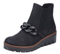 Rieker Femmes Chelsea Bateau Chaîne Semelle Compensée Profilée Bottines X9173