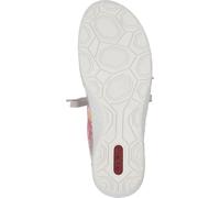 Rieker Femmes Mocassins sportifs avec motif floral et fermeture éclair 52567, Taille:41 EU, Couleur:Rose