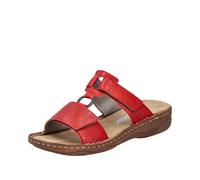 Rieker Femmes Pantolettes Sandales Chaussons Chaussures Rouges V2885