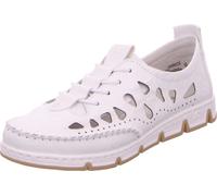 Rieker Femmes Pantoufles Blanc Cuir Synthétique Mix Taille:42