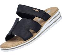 Rieker Femmes Pantoufles Noir Loisir, Taille:38 EU