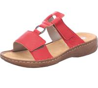 Rieker Femmes Pantoufles Rouge Loisirs, Taille:39 EU