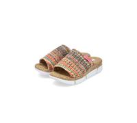 Rieker Femmes Pantoufles Slipper V2369-90 Multi-Marron Clair