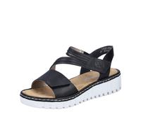 Rieker Femmes Sandale Noir V1364