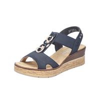 Rieker Femmes Sandales Bleues 63798