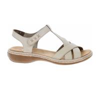 Rieker Femmes Sandales classiques 65919-60 Couleur:Beige Taille : 38