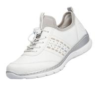 Rieker Femmes Baskets basses sable / gris / blanc, Gris 36