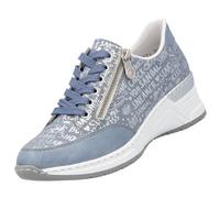Rieker Baskets basses N4316 pour femmes bleu-gris/argent Taille 38