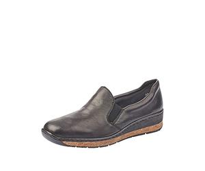 Rieker Frühjahr/Sommer, Mocassins Femme, Noir (Schwarz/ 00 00), 39 EU