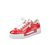 Rieker Frühjahr/Sommer N49C2 Sneakers Basses Femme Rouge (Flamme/Weiss/ 33 33) 38 EU