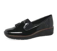 Rieker Femme Damen Halbschuhe Schwarz Mocassin, 38 EU