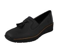 Rieker Gleam Womens Tassel Loafers 38 Navy/Pat