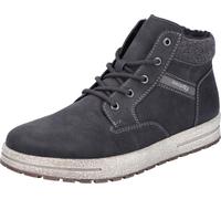 Rieker Herren High Top Sneaker Schnürboots Warmfutter Stiefelette 30741, Taille:42 EU, Couleur:Noir