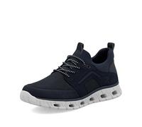 Rieker Herren Low-Top Sneaker 04352, Männer Halbschuhe, Lose Einlage,Sportschuhe,Freizeitschuhe,Turnschuhe,Laufschuhe,Blau (14),43 EU / 9 UK