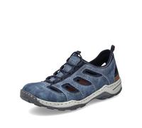 Rieker Herren Low-Top Sneaker 08065, Männer Halbschuhe,Turnschuhe,Laufschuhe,straßenschuhe,Strassenschuhe,Sportschuhe,Blau (17),42 EU / 8 UK