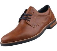 Rieker Herren Schnürschuh Chaussures basses élégantes avec coutures décoratives 13500, Taille:42 EU, Couleur:Marron