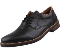 Rieker Herren Schnürschuh Chaussures basses élégantes avec coutures décoratives 13500, Taille:46 EU, Couleur:Noir