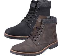 Rieker Herren Schnürstiefelette Warmfutter 33640, Taille:46 EU, Couleur:Noir