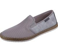 Rieker Herren Slipper Halbschuh Mesh Gummizug B5265, Taille:41 EU, Couleur:Gris