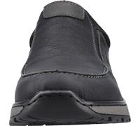 Rieker Herren Sneaker Slip-On Halbschuh extra weit Elastikeinsatz B9062, Taille:41 EU, Couleur:Noir